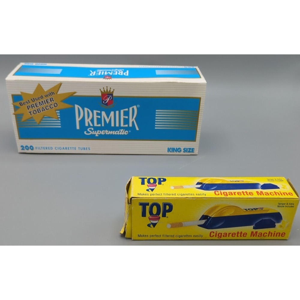 TOP‎ Cigarette Machine Injector Maker Shooter Plus 200 Premier King Filter Tubes
